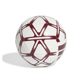 Adidas bal starlancer IV maat 1 (Mini) wit/bordeaux